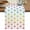 Yellow, variant on Colorful Polka Dot Table Runner, Cartoon Watercolor Geometric Beige Washable Cotton Linen Table Runners 36 Inches Long, Dresser Scarf Runner for Nightstand/End Tables/Round Tables 13''x36''