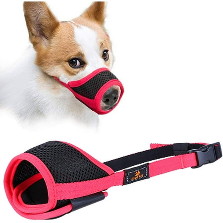 Chihuahua muzzle, dog muzzle, fabric muzzle with adjustable loop