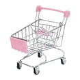 thumbnail image 1 of Mini carrito de compras de juguete, divertido y práctico para niños y niñas de 3 años en adelante. Rosa, 1 of 9