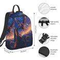 thumbnail image 2 of Yiaed Starry Sky Flying Tiger Print Lightweight Backpack Travel Backpacks Hiking Daypack for Women Men, 2 of 5