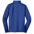 thumbnail image 6 of SPORT-TEK Men's Sport Wick Stretch 1/2 Zip Pullover S True Royal, 6 of 6