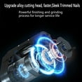 thumbnail image 4 of Seemagic Portable Electric Nail Clipper with Precision Cutter Head & Auxiliary Light, 2-Speed Adjustable, Curved Opening Design, Safe for Adults & Kids, Lightweight 80g ABS White Nail Trimmer with, 4 of 7
