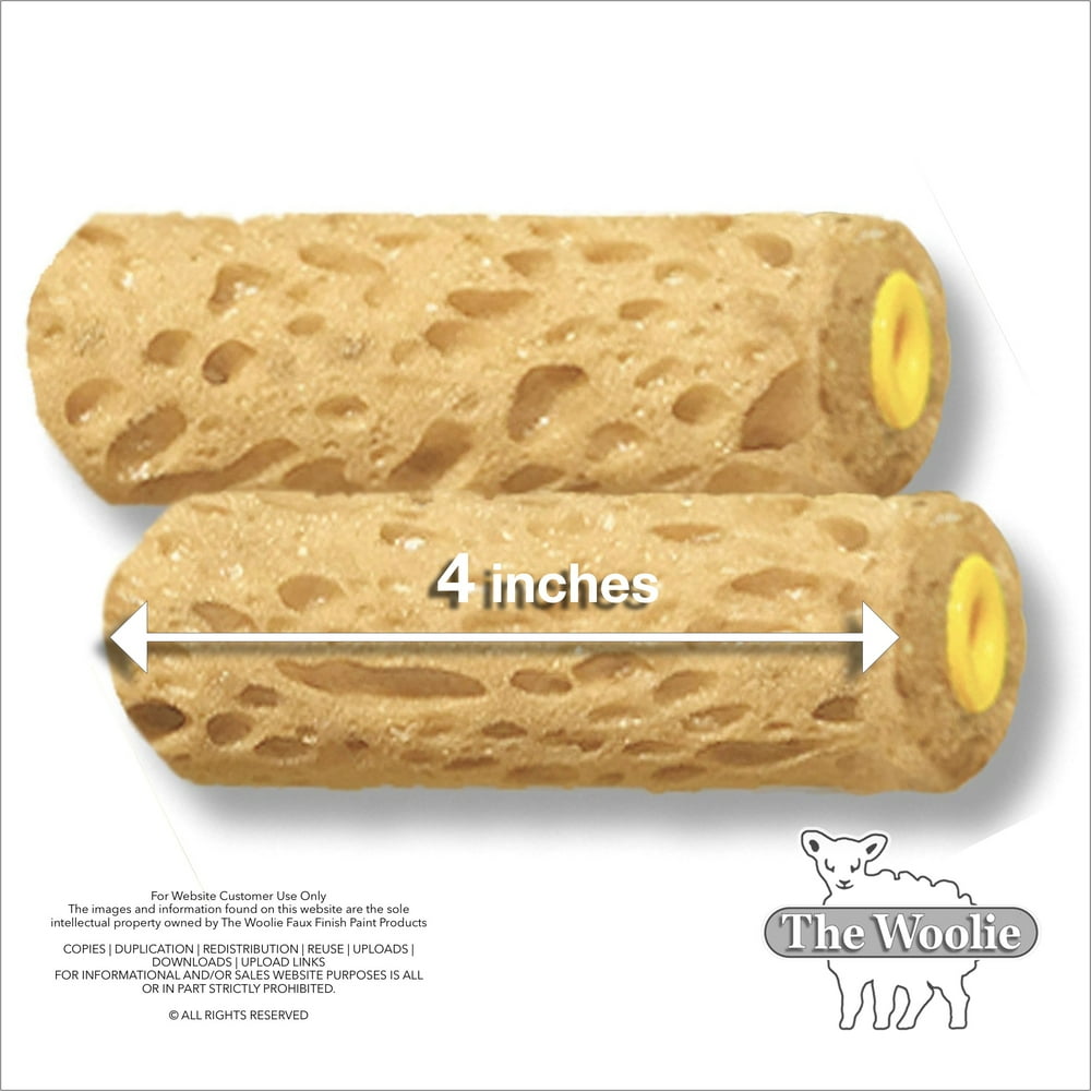 XSmall Sponge Painting Roller MiniSized 4 inch Fast and Easy Faux