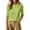 A-Green15, variant on Yuanlong Womens T-Shirts Elbow Length Sleeve Basic Tee Crew Neck Solid Color Soft Stretch Loose Fit Minimal Casual Daily Top