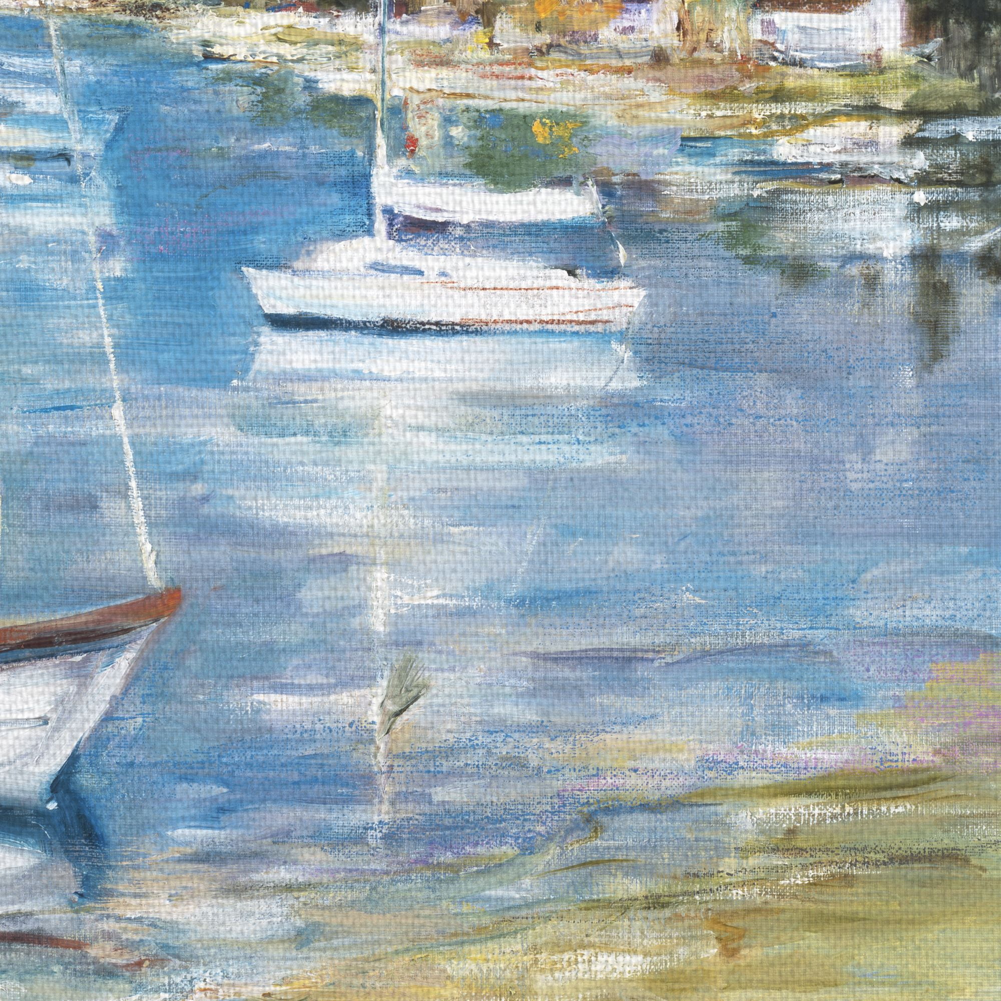 Masterpiece Art Gallery Dream Cove II Coastal Sailboats By Marysia Burr Canvas Art Print 24" x 36"