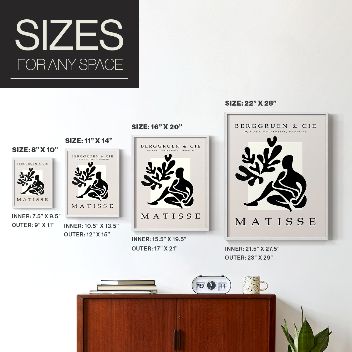 Matisse LIII Framed Print - Solid Wood