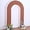 Beige, variant on SAZYY 7ft Nude Spandex Fitted Open Arch Backdrop Cover – Double-Sided U-Shaped Wedding Arch Slipcover for Effortless Ceremony Decor, Bridal Showers, and Event Styling,Covers Pink