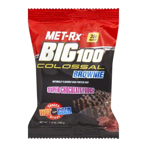MetRx Big 100 Colossal High Protein Super Chocolate Fudge Brownie Bar