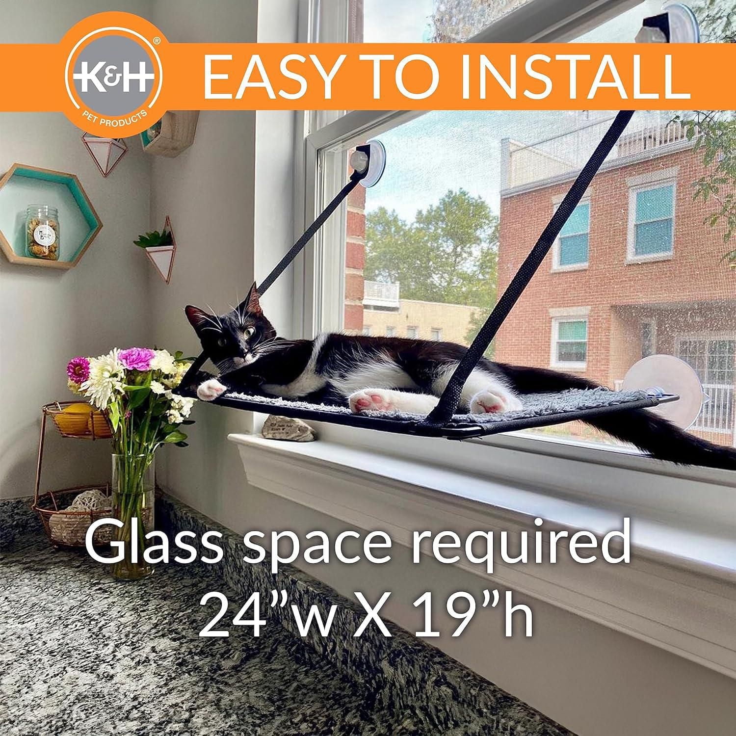 K&H EZ Mount Single Kitty Window Sill Gray