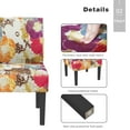 thumbnail image 5 of Mecor Modern Armless Accent Chairs Set of 2, Upholstered Fabric Dining Chairs w/Solid Wood Legs for Dining Living Room Sofa - Floral, 5 of 7