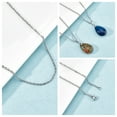thumbnail image 4 of 1 Box DIY Pendant Necklaces Making Kits Including Natural Gemstone Pendants 304 Stainless Steel Necklace Making Teardrop Stainless Steel Color Necklace, 4 of 8