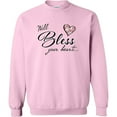 thumbnail image 2 of Inktastic Well Bless Your Heart with Floral Print Adult Sweatshirt, 2 of 4