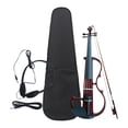 thumbnail image 1 of Juego de violín eléctrico con accesorios, violín eléctrico de tamaño 4/4, incluye estuche para adolescentes, amantes del violín, adultos, espectáculo Rojo oscuro, 1 of 9