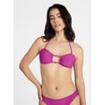 thumbnail image 2 of Time and Tru Women’s Bandeau Bikini Top with Beads, Sizes XS-XL, 2 of 6