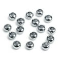 thumbnail image 4 of yuksok 50x 8mm Acier Inoxydable Boule Ronde Entretoise Perle Charmes Bricolage Bijoux Faisant 3mm, 4 of 9