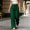 Green, variant on Women Solid Color Tie Elastic Waist Long Pants, Loose Casual Trousers with Side Pockets, Daily Walking Vacation Pants Khaki XL(XL)