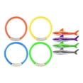 thumbnail image 2 of 8 piezas de juguetes de buceo coloridos anillos de buceo divertidos juguetes para 13x4cm, 2 of 9