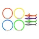 thumbnail image 1 of 8 juguetes de buceo, anillos de natación de verano, coloridos, para piscina, juguetes de buceo que se hunden, juguetes para nadar 13x4cm, 1 of 9