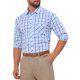 thumbnail image 5 of CAMISA DE VESTIR DE MANGA LARGA A CUADROS PARA HOMBRE INSPIRAR CHIC, CON COLLAR PUNTA Y BOTONES, A CUADROS, BLANCA Y AZUL, 5 of 6
