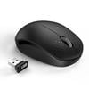 Silent Click Mouse Wireless Mini Portable Mouse 2.4G Optical Mouse for Laptop,PC,Mac (Black)