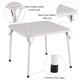 thumbnail image 4 of Yeshouse Conjunto moderno de mesa y sillas plegables para juegos de cartas, sillas acolchadas de cuero, estructura de acero resistente, mesa plegable cuadrada para comedor o sala de juegos, 4 of 8