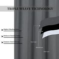 thumbnail image 5 of FairOnly Kitchen Curtain Valance Blackout Small Window Valance Curtain for Cafe Bathroom, 52"x15", Dark Gray, 5 of 6