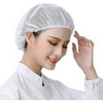 thumbnail image 2 of QZS Set of 4 White Caps,Reusable Shower Caps,Breathable Women Sleeping Hair Bonnets for Home,Durable Curly Hair Protection for Salon,Home,School Usage, 2 of 6