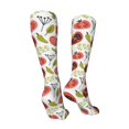 thumbnail image 3 of Honeii Tomatoes Print Calf Socks Sports Socks Seamless Toe, Trouser Socks,Knee High Long Socks for Women and Men-One Size, 3 of 8