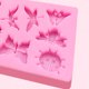 thumbnail image 4 of molde de arcilla rosa 6 moldes para fondant, mini moldes de flores, moldes de mariposa, moldes de arcilla rosa. Fason HMHZ1699, 4 of 5