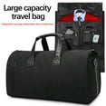 thumbnail image 3 of THE CONVERTIBLE DUFFLE GARMENT LUGGAGE Large Capacity Inner Compartment Suit Bag Gifts Clearance Black, 3 of 9