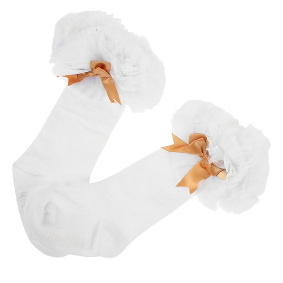 Baby Socks Newborn Fluffy Sweet Intelligent White Cotton