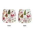 thumbnail image 6 of Sigee Snowflakes Santa Claus for Women's Athletic Shorts High Waisted Running Shorts Pocket Sporty Short Gym Elastic Workout ShortsXX-Large, 6 of 9