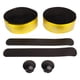 thumbnail image 1 of Cinta para manillar de bicicleta de fibra de carbono, suave, antideslizante y con absorción de impactos, color amarillo degradado, 1 of 8