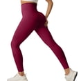 thumbnail image 2 of Women's High Waisted Leggings Stretchy Seamless Yoga Workout Athletic Pants, 2 of 5