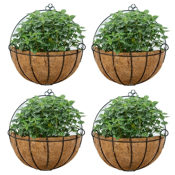 4 Pcs Fence Hanging Planters Metal Wall Planter Plant Basket With Coconut Liners For Wire Large Outdoor Plants Garden Com - Large Wall Mounted Planters Outdoor 4 Pcs Fence Hanging Planters Metal Wall Planter Plant Basket With Coconut Liners For Wire Large Outdoor Plants Garden Com - Large Wall Mounted Planters Outdoor