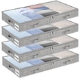 thumbnail image 1 of Juego de 4 Cajones de Almacenamiento Bajo Cama Kukikan 102x51x8 cm, 1 of 7