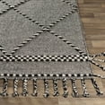 thumbnail image 2 of Hauteloom Ninderry Wool Living Room, Bedroom Area Rug - Bohemian, Transitional - Black, Cream - 8' x 10', 2 of 10