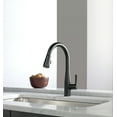 thumbnail image 3 of Delta 9113-BL-DST Essa Single Handle Pull-Down Kitchen Faucet in Matte Black, 3 of 9