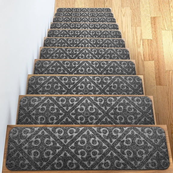 Carpet stair treads, anti slip/non slip rubber track mats or carpets - indoor and outdoor pet dog stair tread mats - anti slip stair carpets. Different colors to choose from