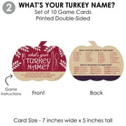 Big Dot of Happiness Friends Thanksgiving Feast - 4 Friendsgiving Party Games - 10 Cards Each - Gamerific Bundle