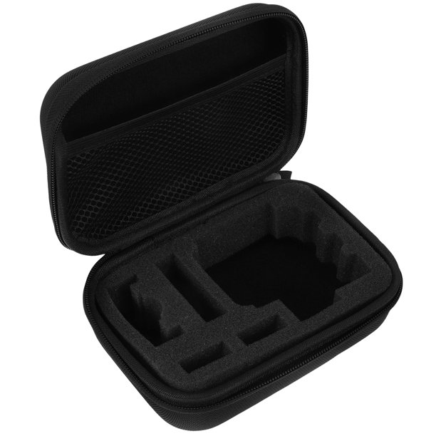 GOOHOCHY Estuche para cámara con cremallera, funda para cámara portátil, bolsa para cámara deportiva, estuche rígido con espuma
