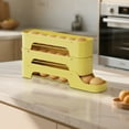 thumbnail image 3 of 3-Layer Refrigerator Egg Rack Transparent Rolling Egg Dispenser Space-Saving Automatic Slide-Out Tray Fits Fridge Doors Holds 18-30 Eggs & Easy-Clean Kitchen Storage, 3 of 6