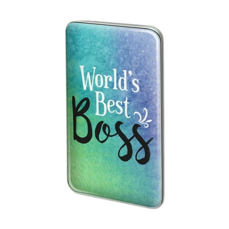 World's Best Boss Metal Rectangle Lapel Hat Pin Tie Tack (Best Pusy In The World)