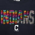 thumbnail image 3 of Girls Youth New Era Navy Cleveland Indians Flip Sequin T-Shirt, 3 of 4