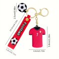 thumbnail image 3 of Colgante Creativo De Ropa De Fútbol De Dibujos Animados, Llavero De Coche, Adorno De Bolso Escolar Para Hombre, Regalo Pequeño Para Pareja, 1 Ud., 3 of 4