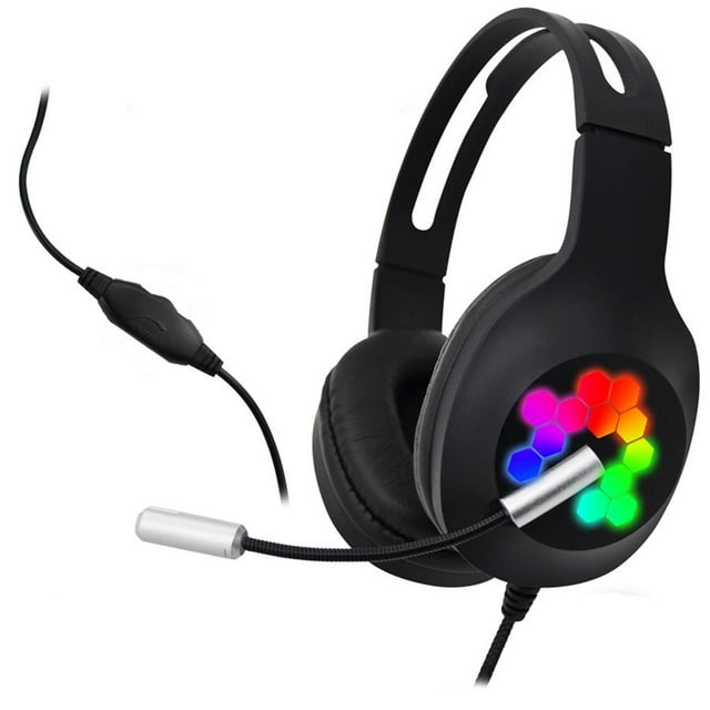 Escape - Casque d'écoute de Jeu, Stéréo, Filaire avec Microphone et Télécommande Intégrés, Noir