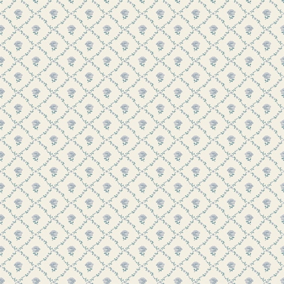 Laura Ashley Kate Pale Seaspray Blue Wallpaper