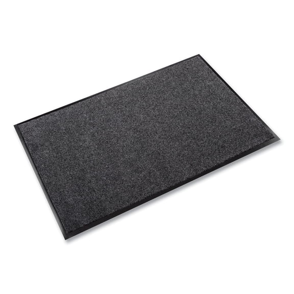 Crown ET 0034CH 36 in. x 48 in. EcoStep Rectangular Wiper Mat - Charcoal