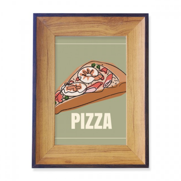Slice Of Pizza Italy Sea Foods Photo Frame Exhibition Display Art Desktop Painting