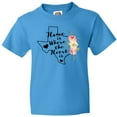 thumbnail image 3 of Inktastic Texas Home is Where the Heart is with Watercolor Floral Youth T-Shirt, 3 of 5